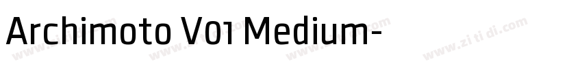 Archimoto V01 Medium字体转换